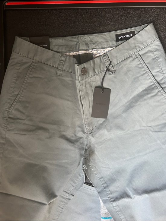 Bonobos Other - Bonobos Men's Gray/Light Green Stretch Washed Chinos